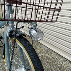 新品★未使用　ミニベロ　20インチ　オートライト付　シマノ6段ギア　ブラック/グレー