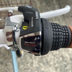 新品★未使用　ミニベロ　20インチ　オートライト付　シマノ6段ギア　ブラック/グレー