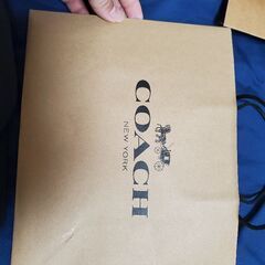 COACHコーチのショ袋１枚と組み立て式の箱