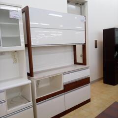 ★ジモティ割あり★ 値下げしました！ 堀田木工所 レンジボード ホワイト＆木目 H200×D49×W140.5 クリーニング済み OJ1813