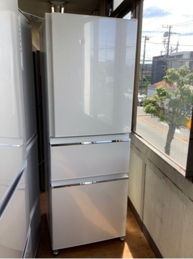 大きい割引 3ドア冷蔵庫 MITSUBISHI 2018年製 330L MR-CX33C-W 冷蔵庫