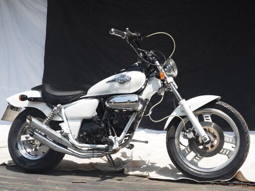マグナ50 ホワイト 社外マフラー MAGNA50 HONDAホンダ