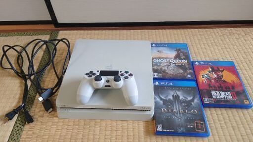 Ps4 slim プレイステーション4 本体 ゲームソフト3本付き