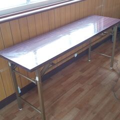 ⑥折り畳み　会議用テーブル　W1500×D450×H700