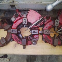 ★REX レッキス ねじ切り旋盤 80A パイプマシン ダイヘッド付き 