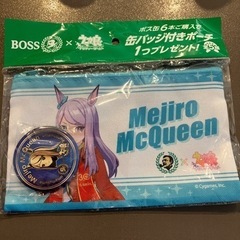 ウマ娘　缶バッジ付きポーチ