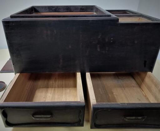 珍品 長火鉢 関東火鉢 引き出し 囲炉裏 古民具