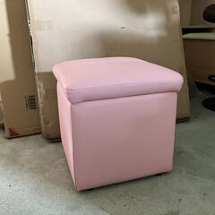 収納スツール ピンク イス 椅子 腰掛 収納BOX ボックス ジ...