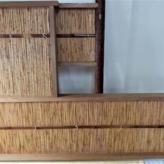 珍品 茶道具 茶器葦棚 台目棚 よしず 茶棚 屏風