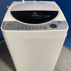 【無料】SHARP 6.0kg洗濯機 ES-FG60F-H 20...