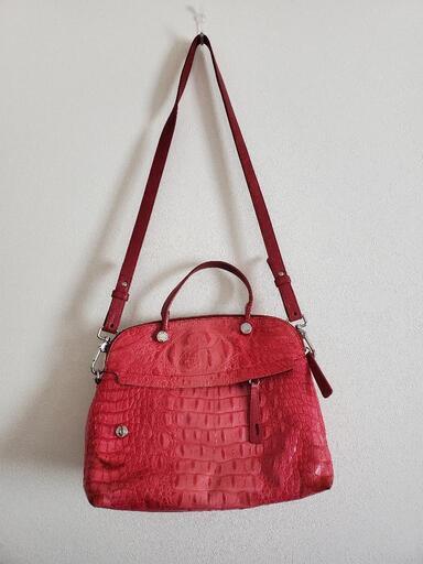 フルラ★ピンク★クロコダイルBAG
