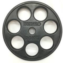 🔷🔶🔷UNY5/55 IVANKO イヴァンコ オリンピックラバー プレート 20㎏×2 計40㎏ 穴径50mm イージーグリップ ラバーウェイト セット③◆🔷🔶🔷