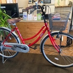 【26インチ自転車】レッド　名古屋プレミアム商品券×金鯱マネー参加店舗