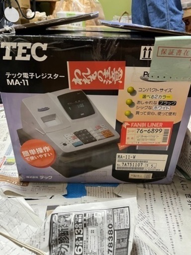 完全未使用 TEC レジ MA11