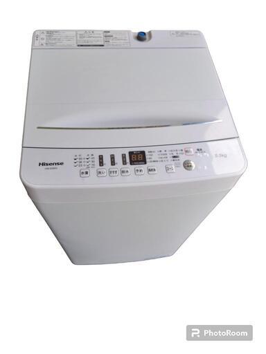 【売ります】ハイセンス　洗濯機　5.5kg　HW-E5503　2021年製