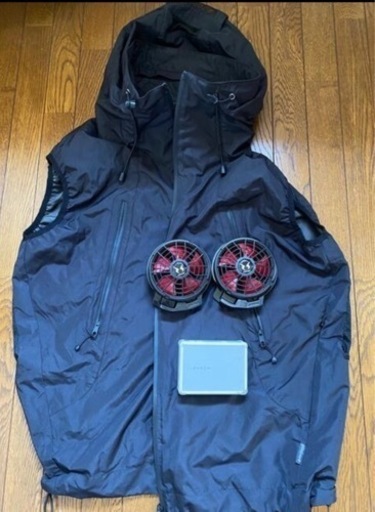 空調服　サンエス　空調風神服　扇風機　ダウン　サッカー　ガーデニング　セット