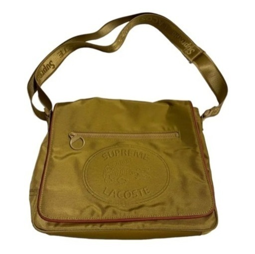 最終価格！supreme × lacoste messenger bag tan