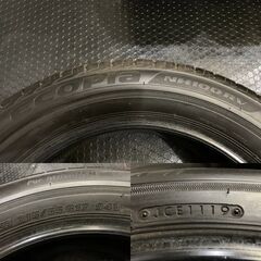 BS BRIDGESTONE ECOPIA NH100RV 215/55R17 17インチ 夏タイヤ 4本 19年製 バリ溝 ジューク ヴェゼル エスティマ等　(TF106)