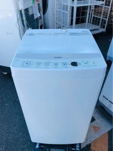 北九州市内配送無料　保証付き　5kg全自動洗濯機 エディオンオリジナル ホワイト JW-C45BE-W