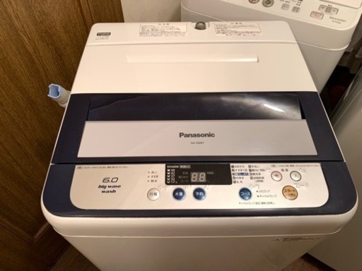 配送可　Panasonic 洗濯機　6kg