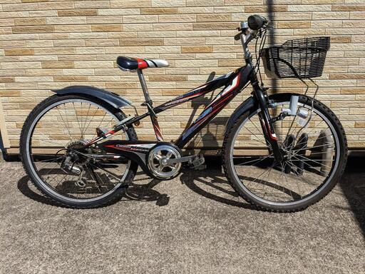 中古自転車6段変速24 インチ （LEDダイナモランプ） 軽整備済み 安い 防犯登録 町田市 相模原市130SO