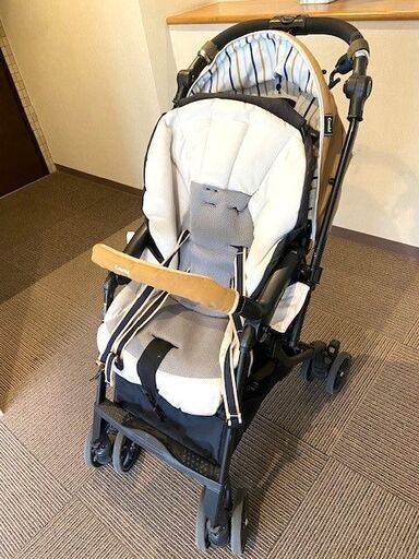良品ベビーカー スゴカル 4キャス compact エッグショック HH ベルガモットイエロー コンビ製