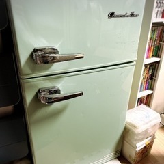 レトロ調 2ドア85L simplus冷蔵庫