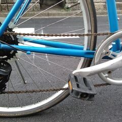 クロスバイク アレンジバイク S-1 6段変速 ブルー 配送無料