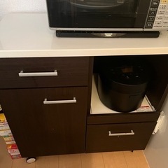【ニトリ】コンセント1つ付炊飯器置き場ありキッチン棚