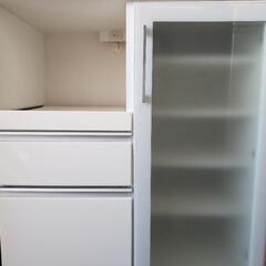 ‼️限定価格‼️美品‼️ホワイト‼️キッチンボード‼️レンジボード‼️食器棚‼️レンジ台‼️