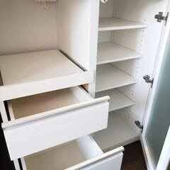 ‼️限定価格‼️美品‼️ホワイト‼️キッチンボード‼️レンジボード‼️食器棚‼️レンジ台‼️