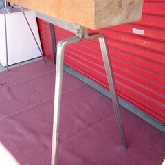 ディスプレイ台　木製　アイアン脚　中古