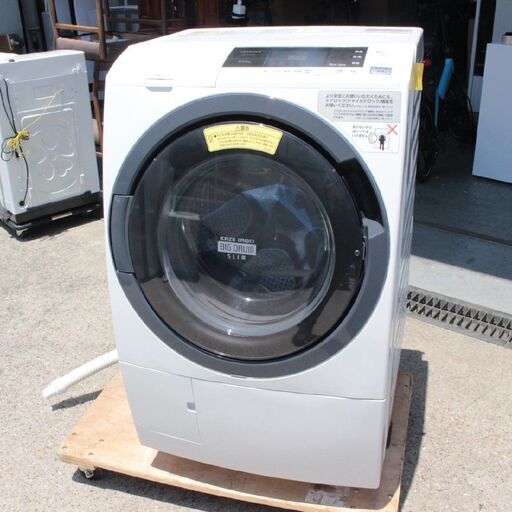 189) 日立 洗濯10kg 乾燥6kg 2016年製 ドラム式洗濯機 ヒートリサイクル ビッグドラム BD-S3800L HITACHI 左開き 洗濯 乾燥 家電