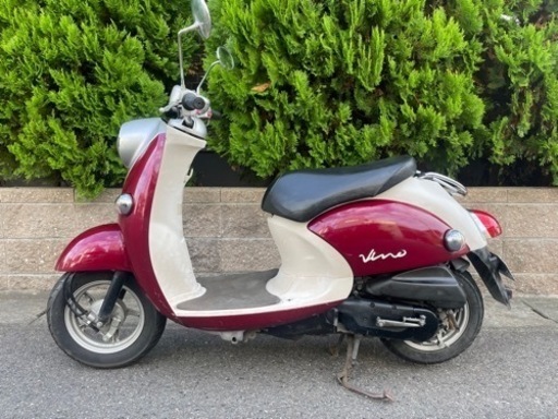 整備済み エンジン絶好調　走行距離10660㌔ グリップバッテリー新品 すぐ乗れます YAMAHA ビーノ4スト 原付き セル OK