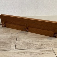 【無印良品】壁に付けられる家具 3連ハンガー（ウォールナット）44cm