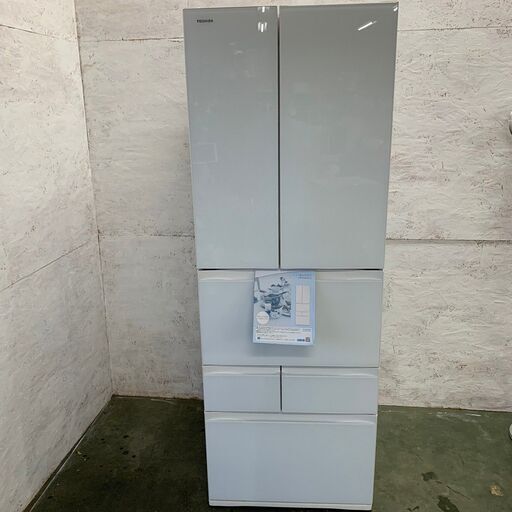 【TOSHIBA】 東芝 6ドア冷凍冷蔵庫 ノンフロン冷凍冷蔵庫 冷蔵庫 GR-K460FD 462L 2016年製