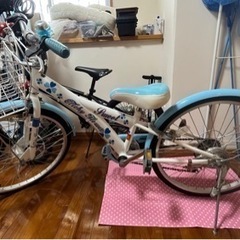 (美品)子供用自転車 22インチ シマノ6段変速 LEDオートラ...