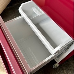 札幌市内配送可 美品 20年製 AQUA アクア 168L 2ドア冷凍冷蔵庫 AQR-17J(R) ルージュ