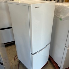 2019年製　東芝ノンフロン2ドア冷蔵庫153L/ホワイト/配送設置可能