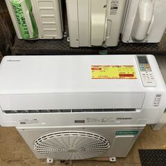 K04487　ハイセンス　2021年製　中古エアコン　主に10畳...