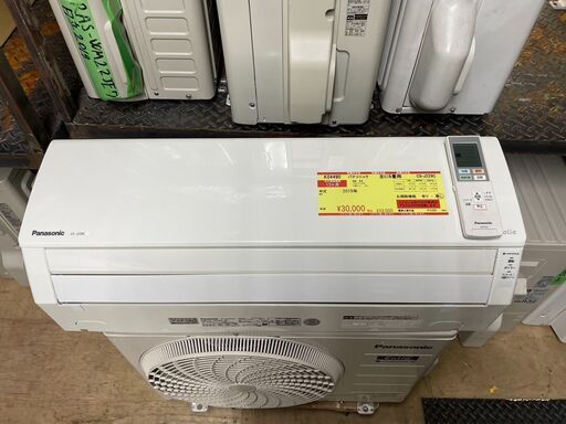 K04490　パナソニック　2019年製　中古エアコン　主に6畳用　冷房能力　2.2KW ／ 暖房能力　2.2KW