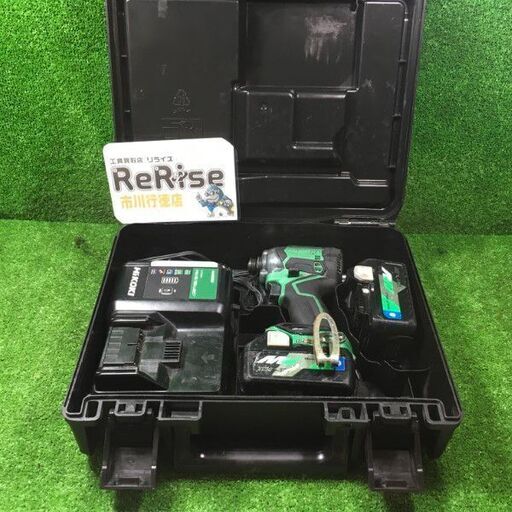 HiKOKI WH36DC 充電式インパクトドライバ バッテリー2個付き【市川行徳店】【店頭取引限定】【中古】管理番号：IT2GPLNOUNYI