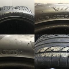 HANKOOK ventus V12 evo2 255/40ZR19 19インチ 夏タイヤ 4本 21年製 バリ溝 audi/A6/A6アバント VOLVO/V90等　(TC937) 