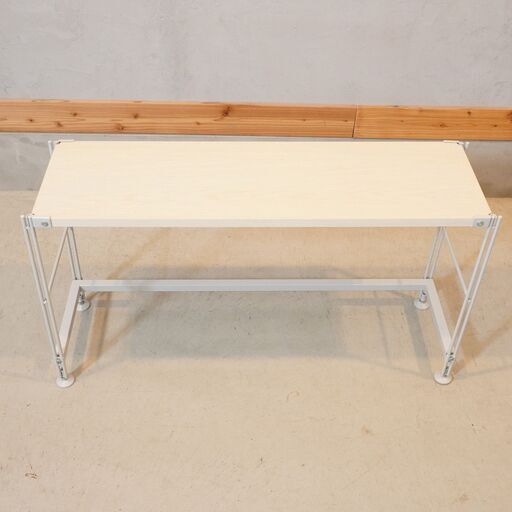 無印良品(MUJI)の人気のスチール/木製棚 2連ユニットシェルフです。2人