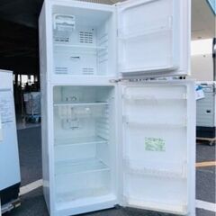 福岡市内配送無料 ユーイング 【右開き】228L 2ドアノンフロン冷蔵庫 