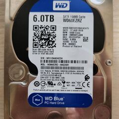 6TB WD60EZRZ WD Blue HDD ハードディスク...