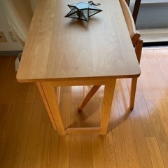 【デスク】木製折り畳み机