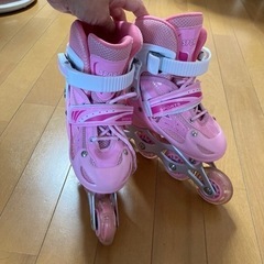インラインスケート　子供　ピンク