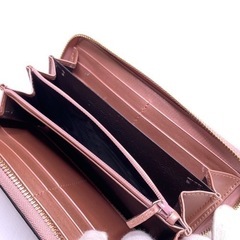 あんしん決済対応可　グッチ　長財布　ラウンドジップ　シャイニーマイクロシマ　マイクログッチシマ