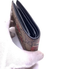 あんしん決済対応可　グッチ　メンズ　2つ折財布　キングスネーク　GGスプリーム